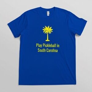 C2 Sport Pickleball T-Shirt Play Pickleball in South Carolina‎ Blue Size XL